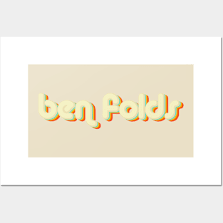 vintage color ben folds Posters and Art